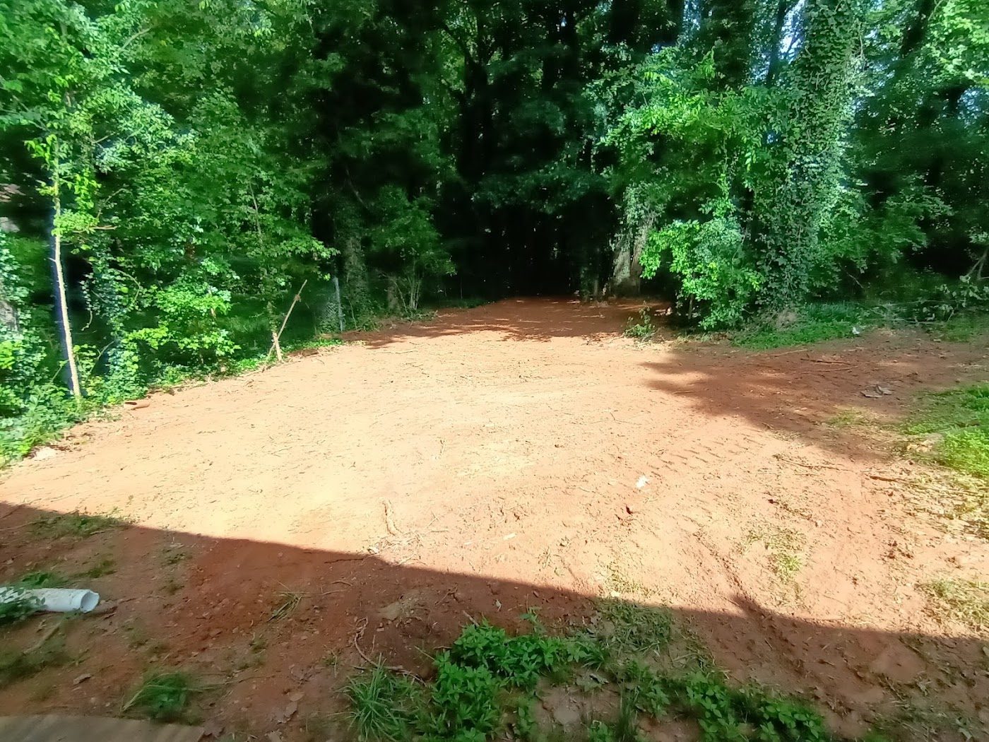 Finished grading after a septic job